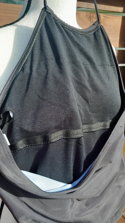 Black Halter Tankini, size XS-S