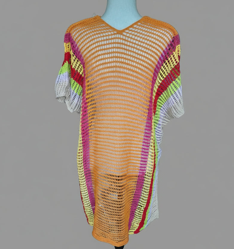 Bella Striped Beach Cover-up